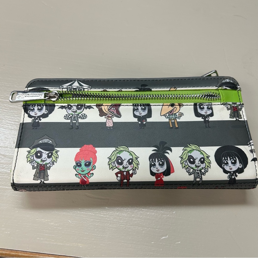 Loungefly‎ x Beetlejuice Group Chibi print wallet - Picture 2 of 4